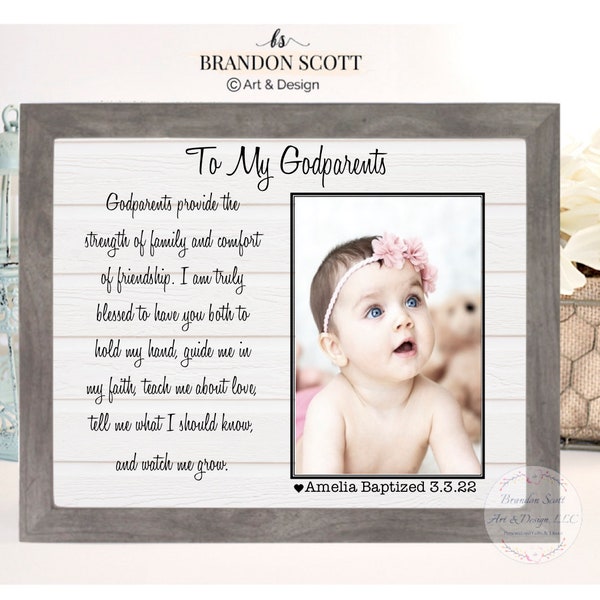 Godmother Gift Godmother Frame Godparents Gift Godparents Frame Baptism Gift Baptism Frame Godfather Gift Godfather frame Christening Gift