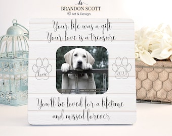 personalised pet memorial photo frames