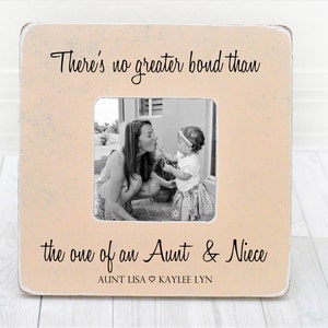 Mothers day gift for Aunt Auntie Gift Personalized Picture Frame Aunt Auntie Uncle from Niece Nephew Aunt Frame Niece Frame, Holiday Gift