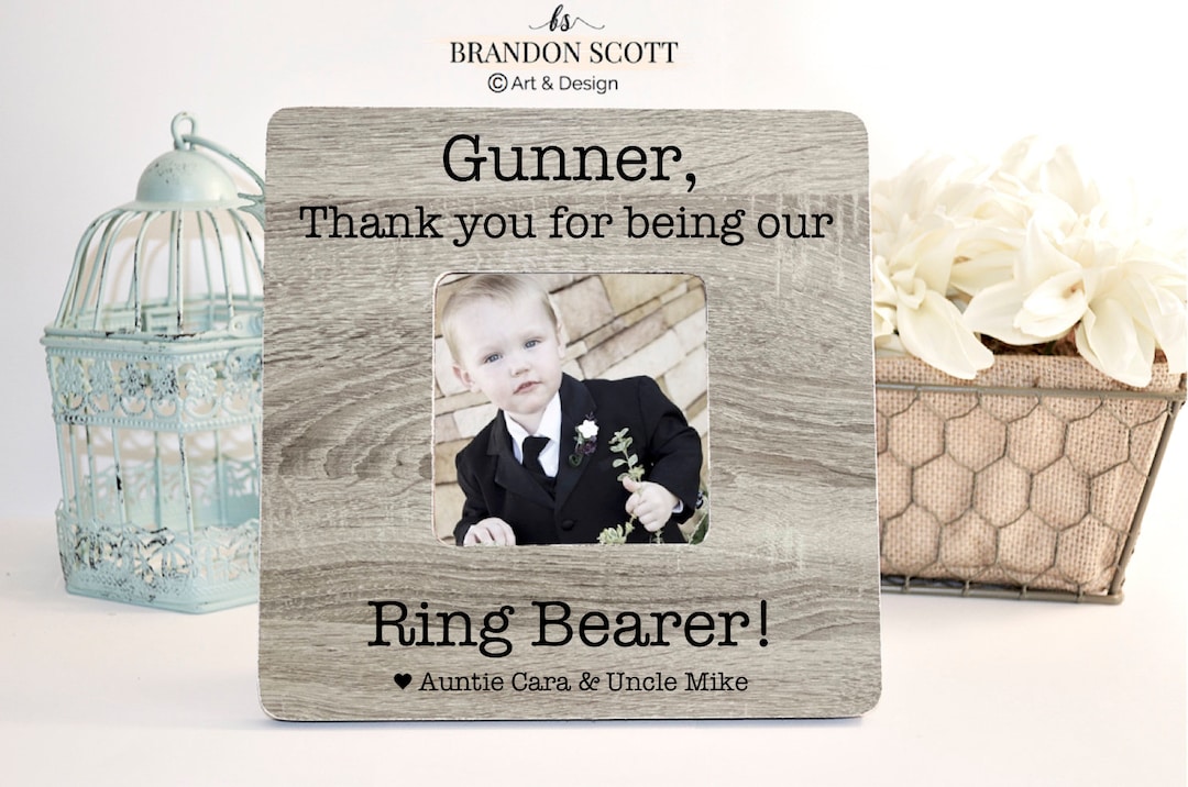 Ring Bearer Thank You Frame – Personalized Wedding Gift – Custom