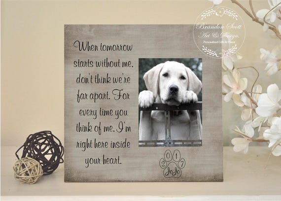 Pet sympathy gift pet loss frame dog memorial cat memorial