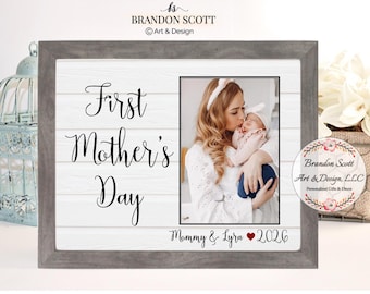 Regalo para el Día de la Madre, el mejor regalo para el primer Día de la Madre, marco para mamá, regalo para mamá primeriza, soy tan afortunada como puedo ser, regalo para el primer Día de la Madre 2026
