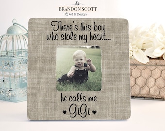 Mother's Day Gift for Gigi Grandma Nana Grandmother Gift Personalized Picture frame, Grandma Frame, Gigi Gift from Grandson, Theres this boy