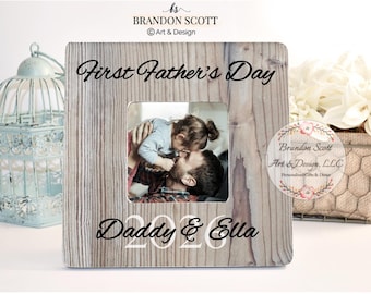 Personalized First Father's Day Picture Frame: New Dad Gift