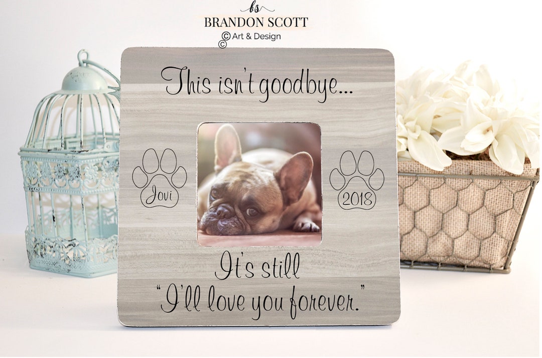 Personalized Dog Memorial Picture Frame: Pet Loss Sympathy Gift - Etsy