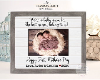 Twins Mother's Day gift, Twins frame, Unique Mother's Day Gift for Mom, Wife, Mom of Twins