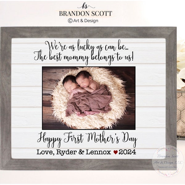 Twins Mother's Day gift, Twins frame, Unique Mother's Day Gift for Mom, Wife, Mom of Twins