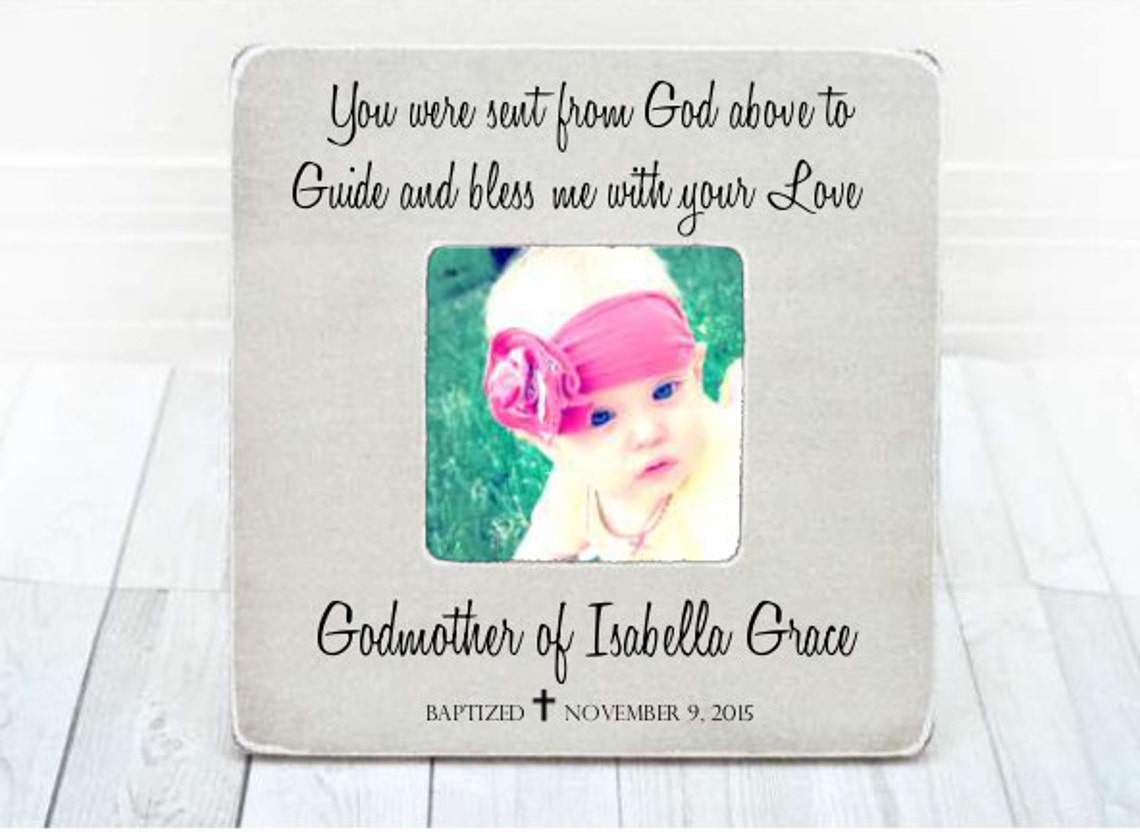 Godparents Gift Godparents Frame Gift for Godparents Baptism Etsy