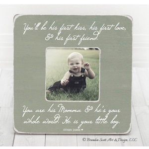 Mothers Day Gift for Mom Mommy Mother Gift Personalized Picture frame, Mom Frame, Mom Gift from Son, Expecting Mom Gift, Mom of Boy Boys