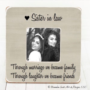 Sister in law frame Sister in Law Gift Bridesmaid Gift Bridesmaid Frame Sister in law gift idea Sister in law birthday