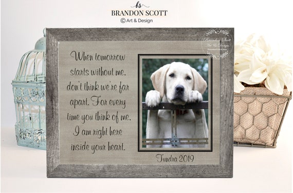 Pet sympathy gift pet loss frame dog 