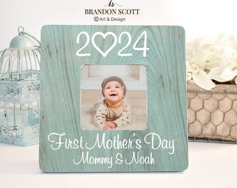 First Mothers Day Gift , First Mothers Day 2024, Mom Personalized Picture Frame, My First Mother's Day, Mom Frame, Mom Gift, 1st Mothers day