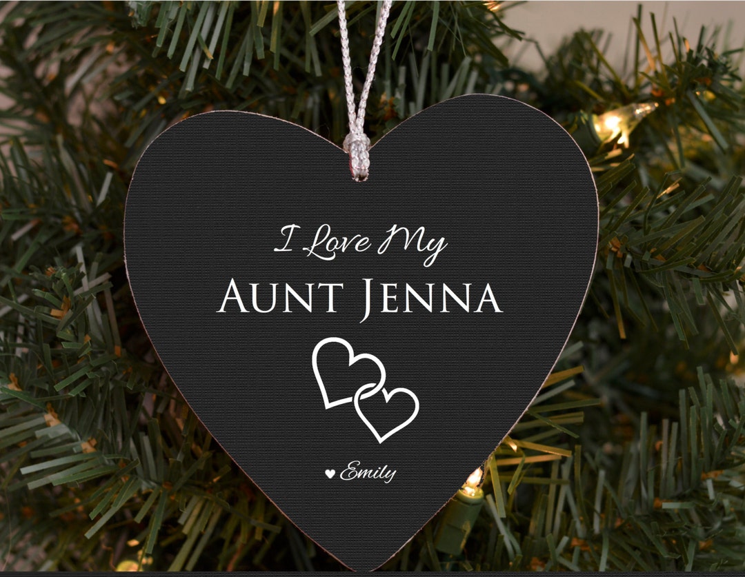 Christmas Gift for Aunt Auntie Personalized Ornament From Niece Nephew ...