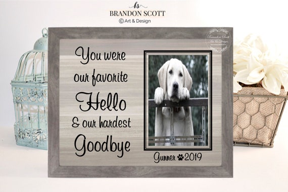 Custom Portrait Pet Memorial Dog Frame Pet Loss Gift Dog Christmas