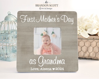 First Mother's Day as Grandma, First Mother's Day as Gigi Mimi Nana, Grandmother Gift, New Grandma Frame, Grandmother Mother's day Gift