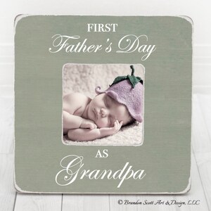 Grandpa Picture Frame, Fathers Day Gift, Personalized Frame, First Fathers Day as Grandpa, Father's Day gift for new Grandfather Grandpa