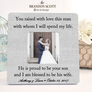 Mother of Groom Wedding Gift, Mother of the Groom Frame, Mother of Groom Wedding Frame, Mother of Groom Gift, Parents Wedding Gift image 1