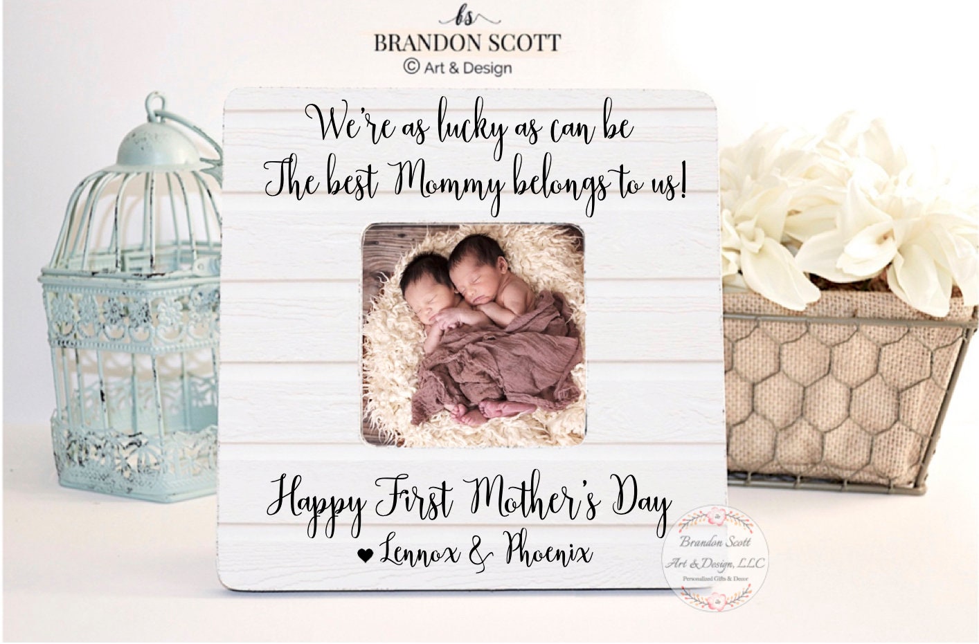 twins mama✿  Twins Mothers Day Gift for Mom Twins Mom First Mother's Day