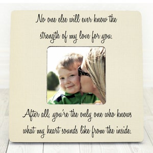 Sonograma Ultrasonido Marco Revelación de Género Nuevo Bebé Marco Después de todo, eres el único que sabe cómo suena mi corazón desde adentro.