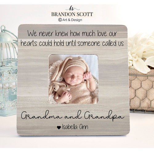 New Grandparent Gift Grandparent Picture Frame Grandparents Etsy