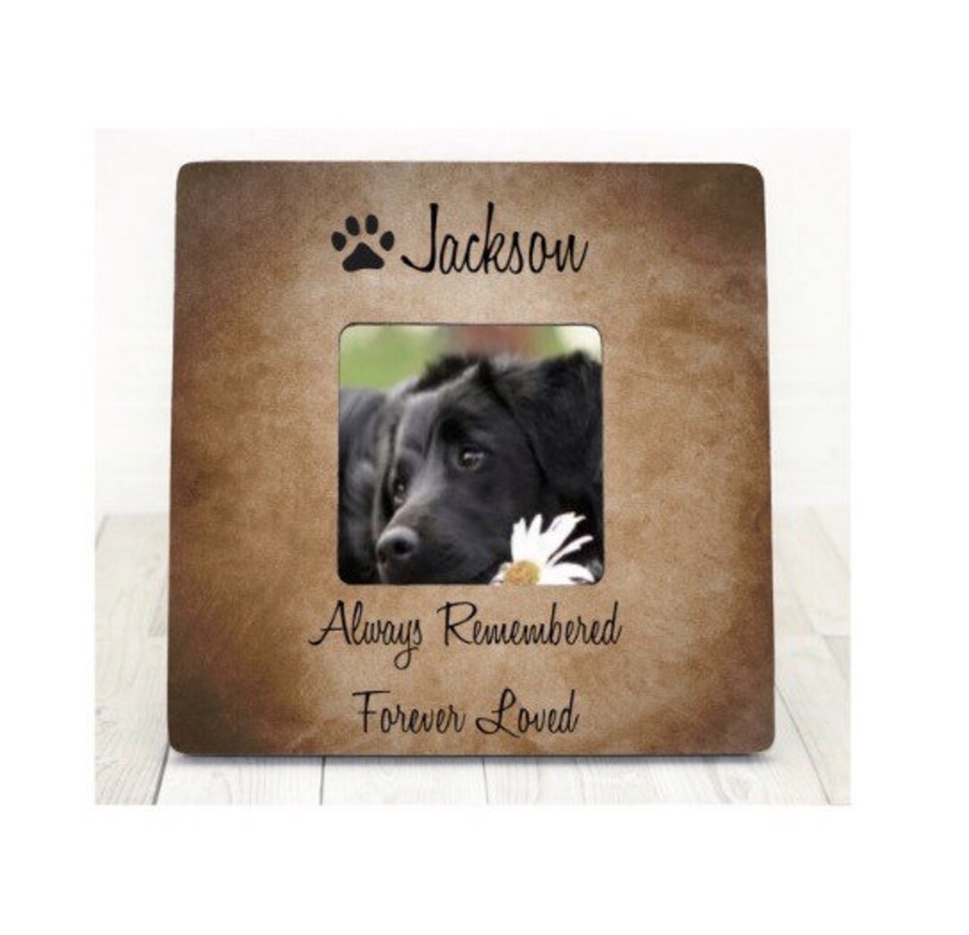 Personalized Pet Memorial Picture Frame: Dog Cat Loss Sympathy Gift - Etsy