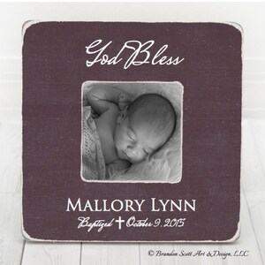 Baptism Gift Boy or Girl Personalized Baptism Gift Christening Gifts Personalized Frame Baptism gift from Godmother Godfather God Bless