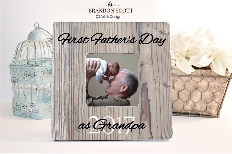 Download First Father S Day As Grandpa New Grandfather Gift Etsy