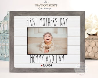 Mothers Day Gift For Mom Best Mom First Mother's Day Gift Mom Frame New Mom Gift I'm As Lucky As Can Be, 1st Mothers Day Frame Gift