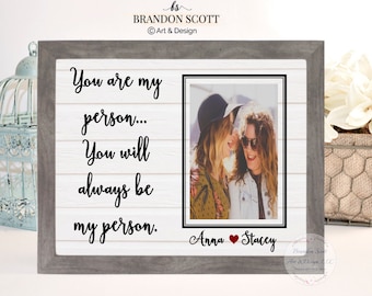 Gift for BEST FRIEND Gift, BFF, Besties, Sister Gift, Best Friends Frame, Best Friend gift, You are my Person, You're my person