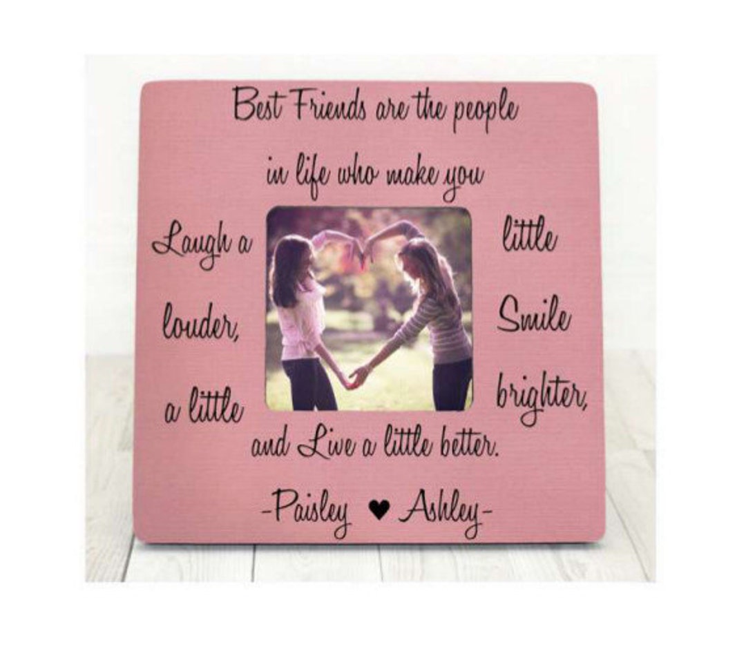 Best Friends Frame Best Friends Picture Frame Best Friend Gift Best Friend Birthday Present