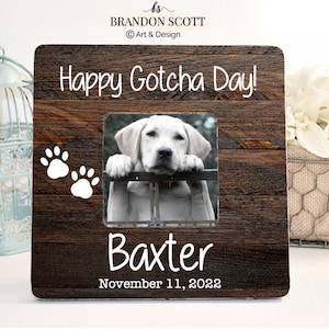 Happy Gotcha Day Gotcha Day Dog, Gotcha Day Pet, Gotcha Day Adoption Frame, Pet Adoption Frame, Pet Adoption Gift, Adopted Pet, New Adoption