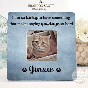 Personalized Pet Loss Picture Frame: Custom Pet Memorial Gift
