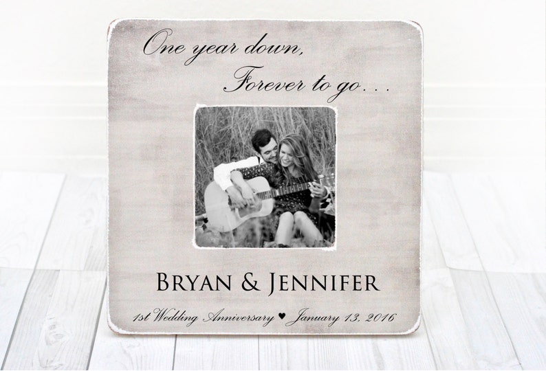 Anniversary Picture Frame 1st Gift 1 Year First Wedding
