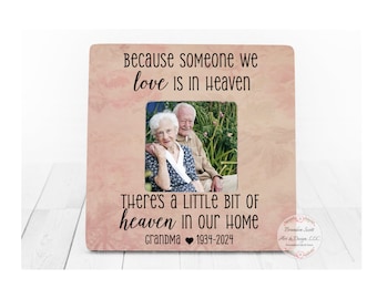 Personalized Memorial Picture Frame: Sympathy Gift, memorial frame, sympathy frame, in memory of, remembrance frame