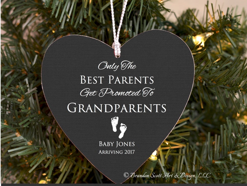 New Grandparents Ornament Birth Announcement Ornament Etsy Sweden