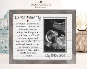 Mothers Day Gift For Mom Best Mom First Mother's Day Gift Mom Frame New Mom Gift, 1st Mothers Day Frame Gift First Mother's Day Ultrasound