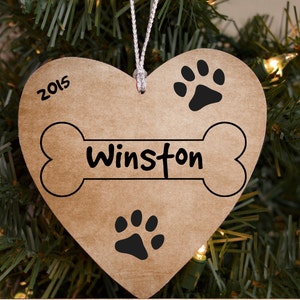 Personalized Pet Christmas Ornament Picture Frame Ornament Dog