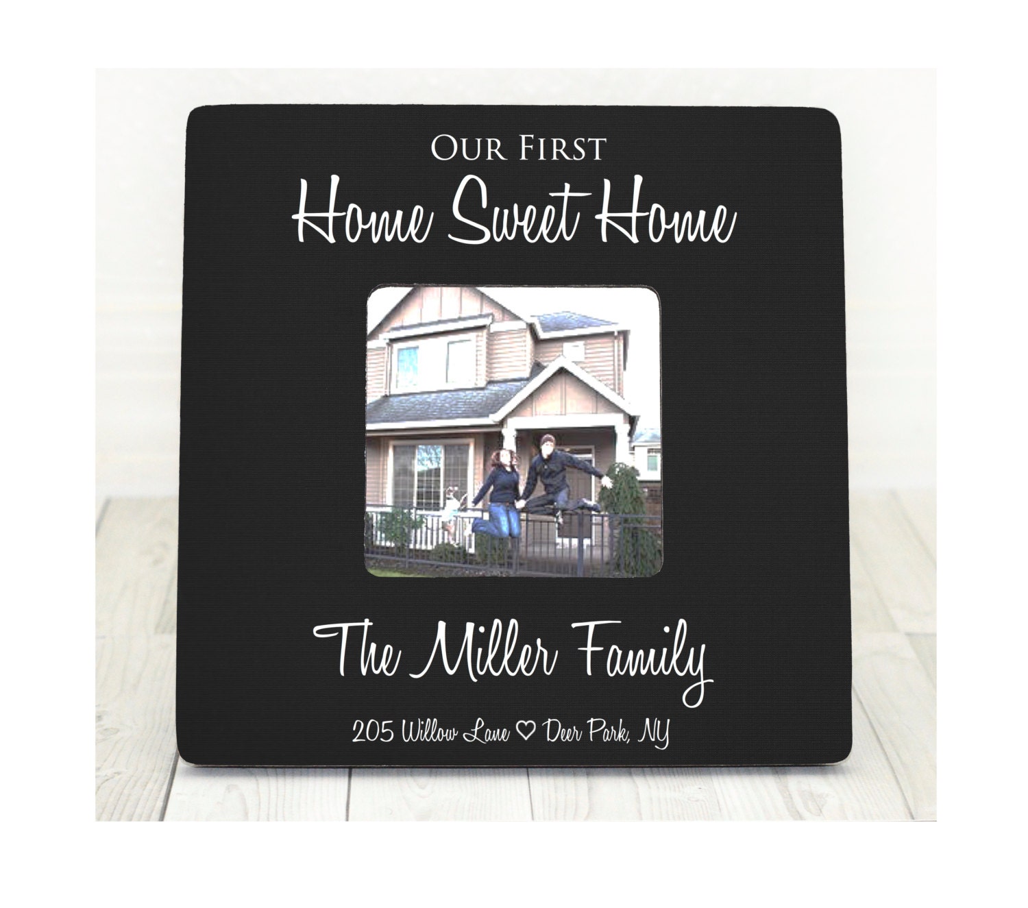 Housewarming Gift Our First Home Personalized Picture Frame Etsy