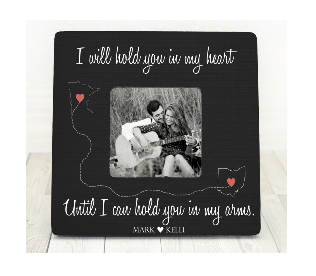 Long Distance Love Picture Frame Long Distance Relationship Gift for