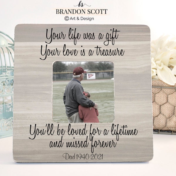 Memorial frame, In memory of frame, Memorial picture frame, Bereavement frame, Sympathy gift, Remembrance