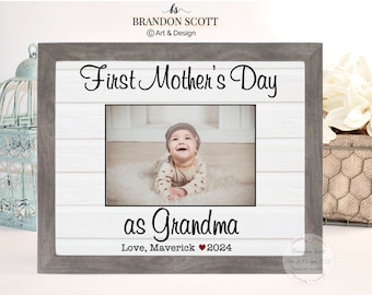 First Mother's Day as Grandma, First Mother's Day as Gigi Mimi Nana, Grandmother Gift, New Grandma Frame, Grandmother Mother's day Gift