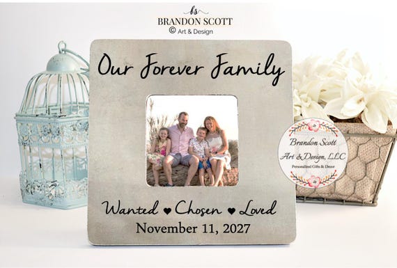 Personalized Adoption Picture Frame: Adoption Day Gift, adoption day, family adoption gift