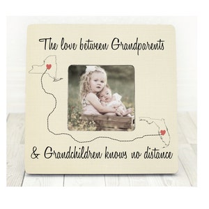 Long Distance Grandparents and Grandchildren States Personalized Frame Grandparents frame Grandparents Gift Grandchildren Gift Distance