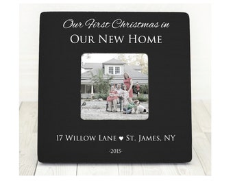 First Home Gift Frame, Our First Home, Christmas Frame Personalized, Custom Gift, Housewarming Gift, New Home, First house, 1st Home