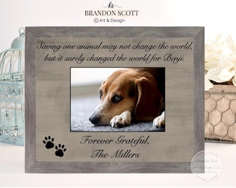 Personalized Veterinarian Gift Frame: Pet Loss & Recovery, Custom Vet Tech Gift