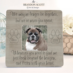 Personalized Pet Memorial, Pet Memorial Frame, Dog Memorial, Pet Loss Gifts, Memorial Gift image 1