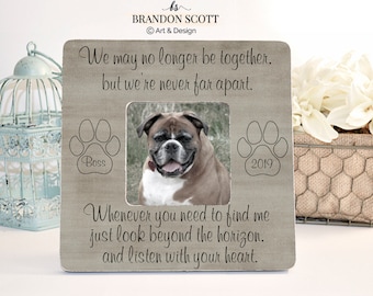 Personalized Pet Memorial, Pet Memorial Frame, Dog Memorial, Pet Loss Gifts, Memorial Gift