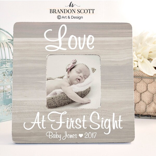 Love at First Sight, love at first Heartbeat, Sonogram Frame, Ultrasound Frame, Gender Reveal, New Baby Frame, Love at First Sight frame