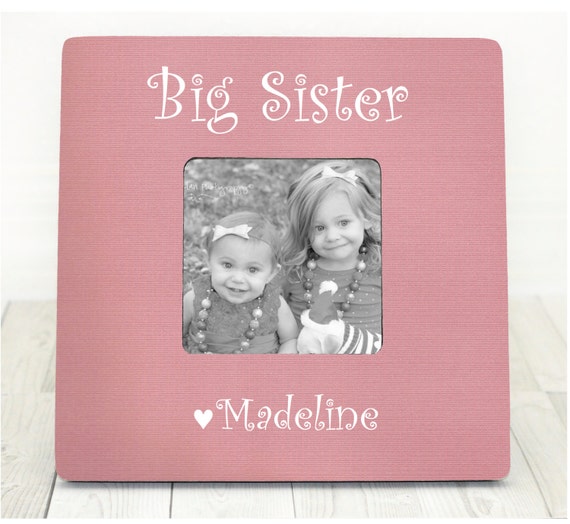Personalized Big Sister Picture Frame: New Sibling Gift