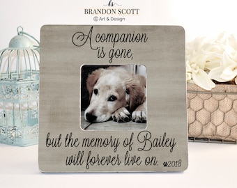 Dog Memorial, Pet Sympathy Gift, Frame, Dog Memorial Gift, Pet Loss Memorial, Personalized Pet Picture Frame, Dog Loss Memorial Frame
